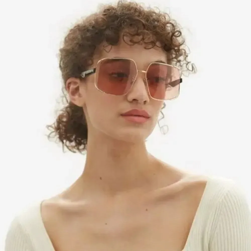 NEW Dior ARCHIDIOR S1U  B0E0 Gold Pink Women Oversized Square Sunglasses
